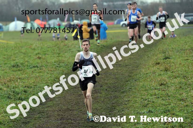 Senior men, 2021 North Eastern Cross Country Championships, Sedgefield. Photo: David T. Hewitson/Sports for All Pics